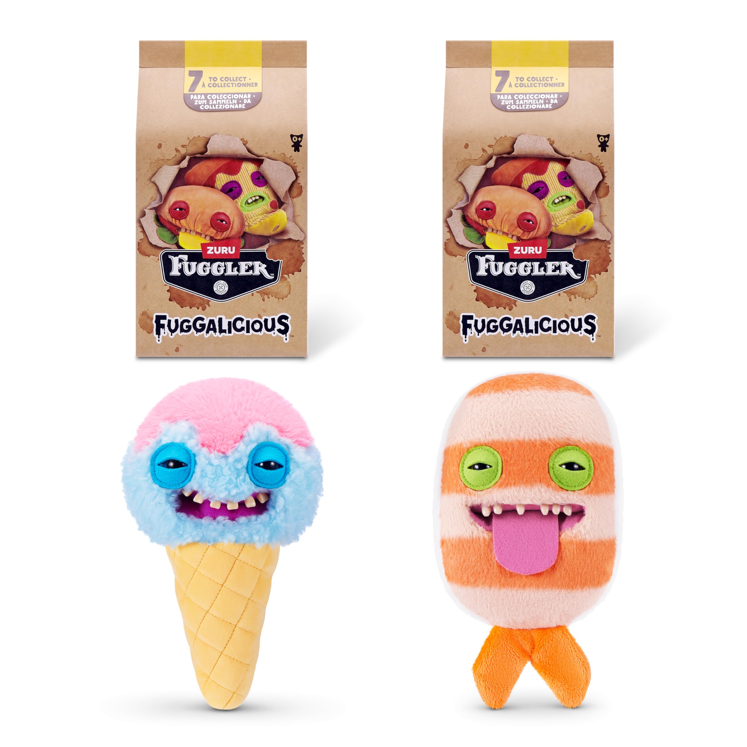 Fuggler Fuggalicious 9-Inch Plush Toy 2 Pack by ZURU - Funny Ugly